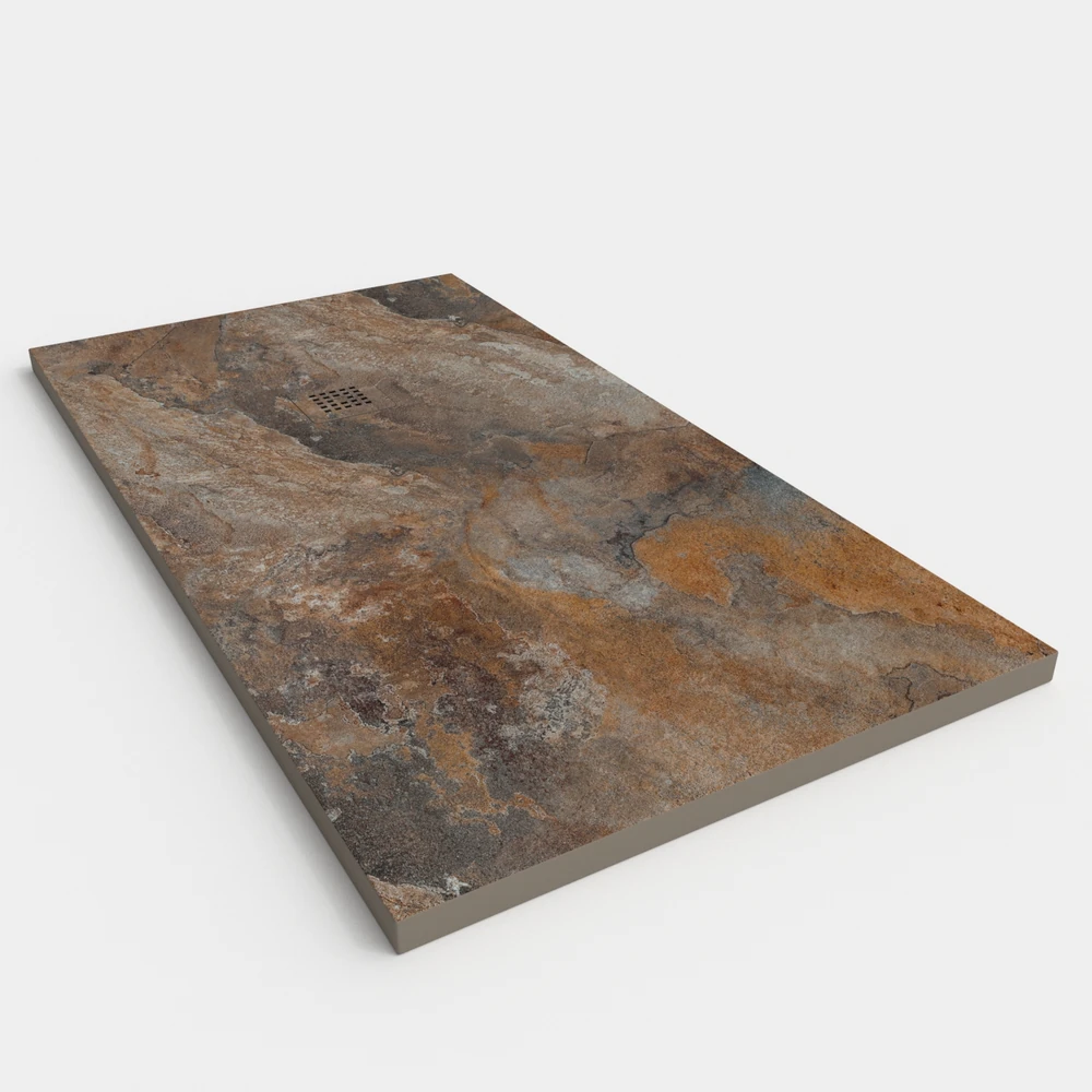 Plato de ducha resina textura pizarra. Efecto en Mármol RAZZO - antideslizante STONE 3D moderno 2 Plato de ducha resina textura pizarra. Efecto en Mármol RAZZO - antideslizante STONE 3D moderno - Imagen 2