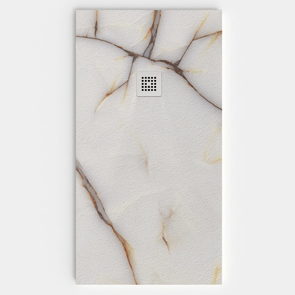 Plato de ducha resina textura pizarra. Efecto en Mármol REALE - antideslizante STONE 3D moderno 1 Plato de ducha resina textura pizarra. Efecto en Mármol REALE - antideslizante STONE 3D moderno