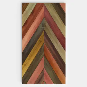 Plato de ducha resina textura pizarra acabado efecto Madera SELVA ZEN - antideslizante STONE 3D moderno