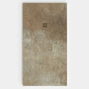 Plato de ducha resina textura pizarra. Efecto en Mármol STEROID - antideslizante STONE 3D moderno