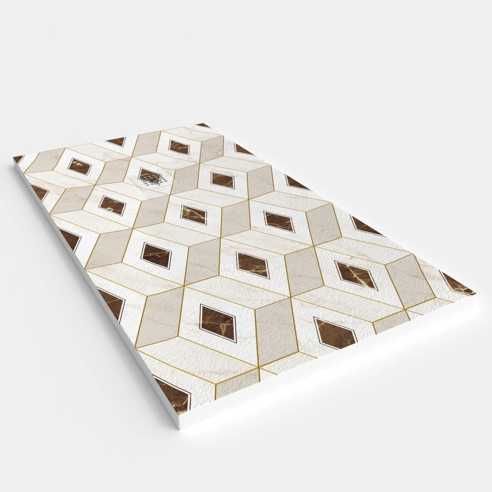 Plato de ducha resina textura pizarra. Efecto en Hidráulico SUPREME - antideslizante STONE 3D moderno 3 Plato de ducha resina textura pizarra. Efecto en Hidráulico SUPREME - antideslizante STONE 3D moderno - Imagen 3