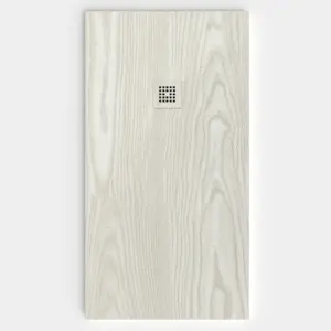 Plato de ducha resina textura pizarra acabado efecto Madera TAIGA - antideslizante STONE 3D moderno