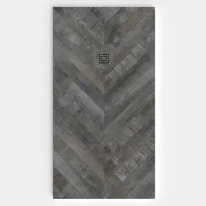 Plato de ducha resina textura pizarra acabado efecto Madera TOUCH - antideslizante STONE 3D moderno