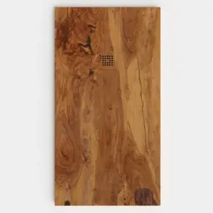 Plato de ducha resina textura pizarra acabado efecto Madera WALNOTH - antideslizante STONE 3D moderno