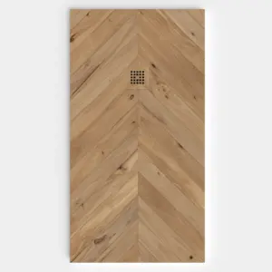 Plato de ducha resina textura pizarra acabado efecto Madera WILD OAK - antideslizante STONE 3D moderno