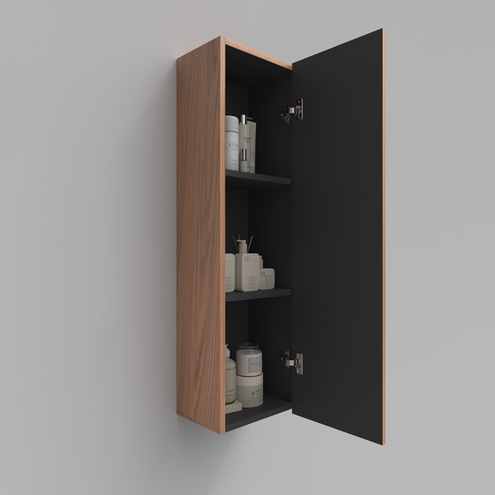 Columna de baño suspendida REXA 1 puerta madera Abedul - Imagen 3