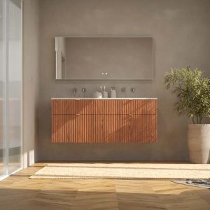 Mueble de baño TREX suspendido 4 cajones Abedul