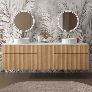 Mueble de baño TREX suspendido 4 cajones  + cesto ropa  Cembrano