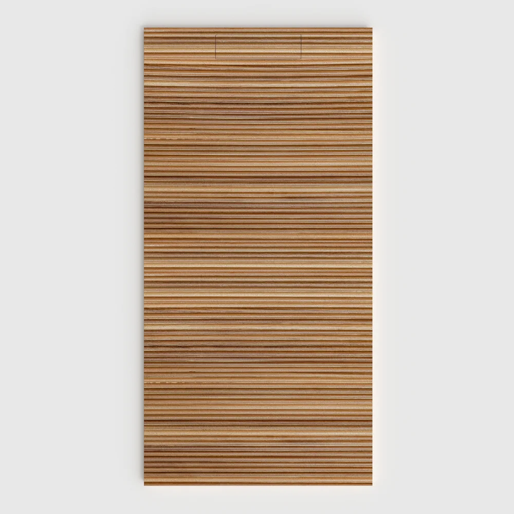 Plato de ducha 3D Plaster efecto madera KAVELIN - vista frontal
