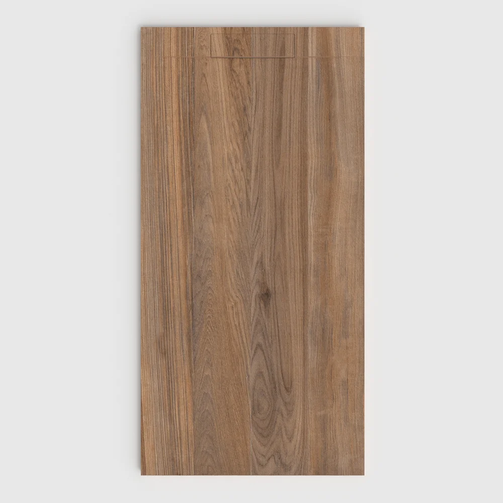 Plato de ducha 3D Plaster efecto madera MIRAWOOD - vista frontal