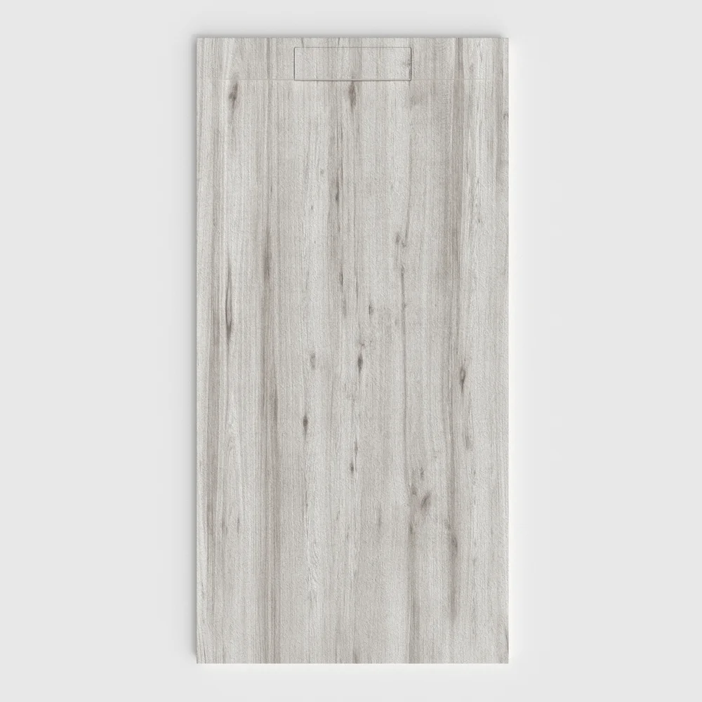 Plato de ducha 3D Plaster efecto madera NATTURA - vista frontal