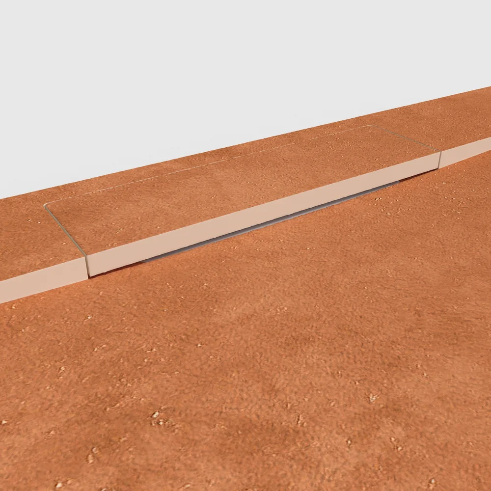 Plato de ducha 3D Plaster efecto cemento BASALUX - detalle de textura