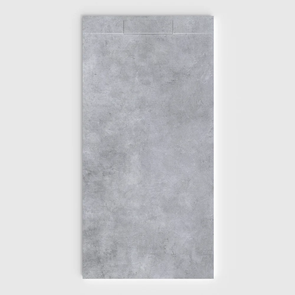 Plato de ducha 3D Plaster efecto cemento CEMARO - vista frontal