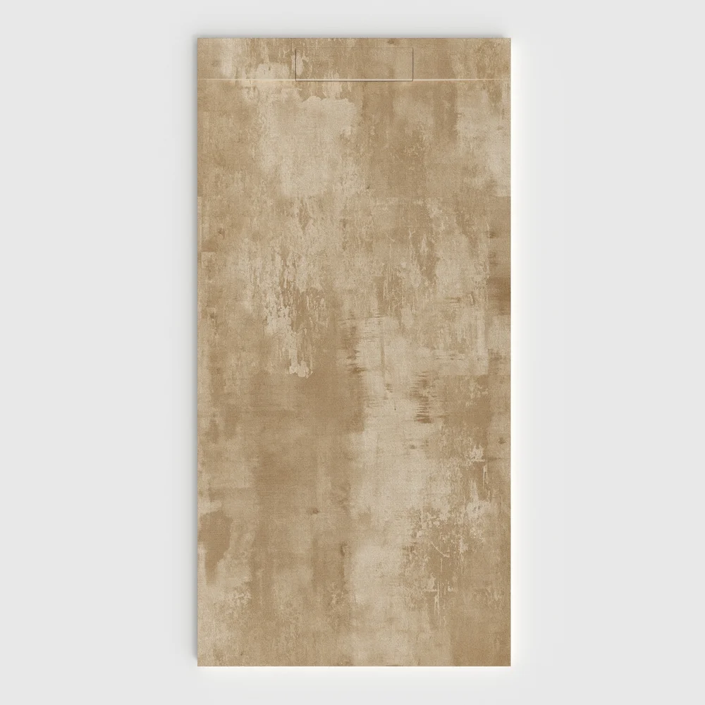Plato de ducha 3D Plaster efecto cemento DUREON - vista frontal