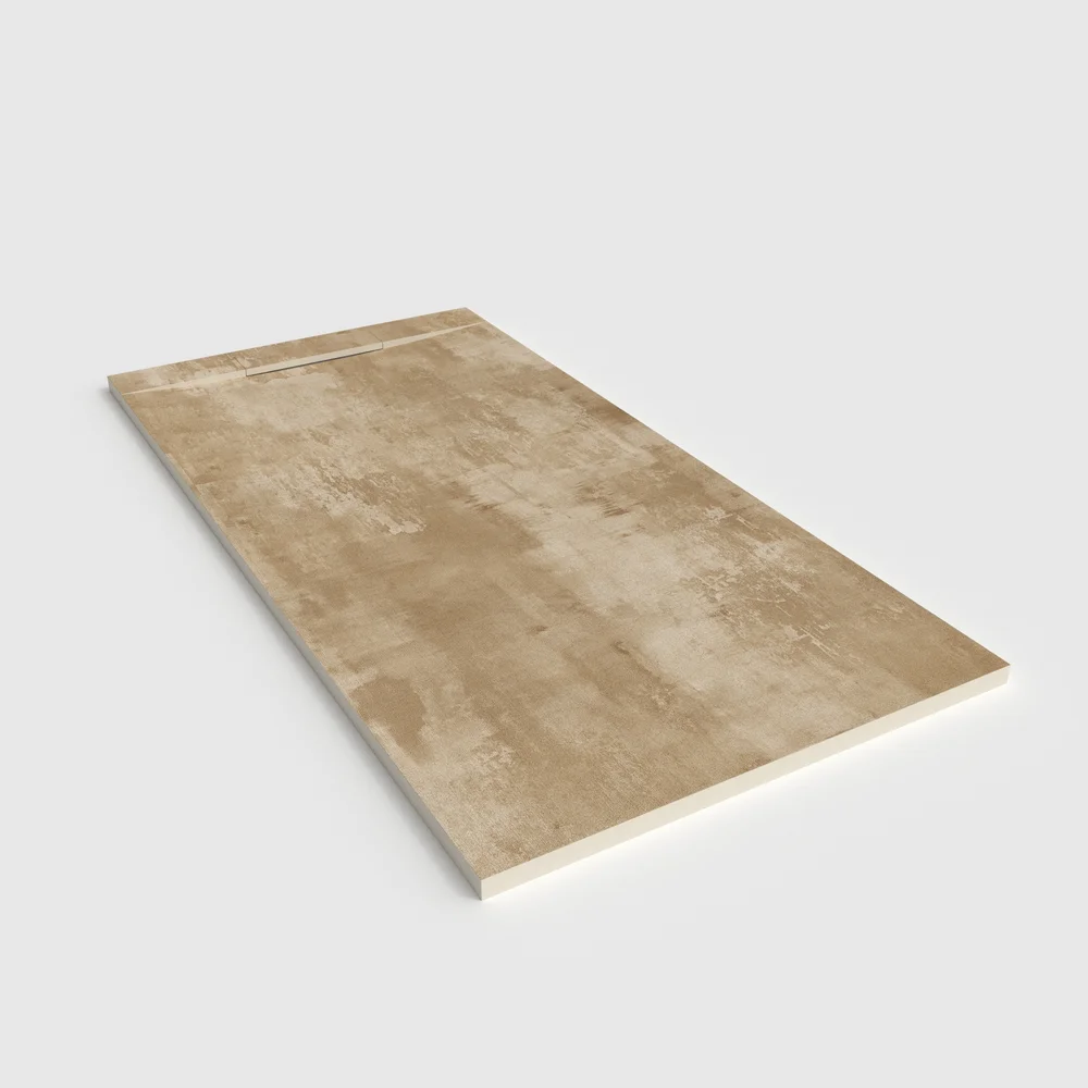 Plato de ducha 3D Plaster efecto cemento DUREON - vista en perspectiva