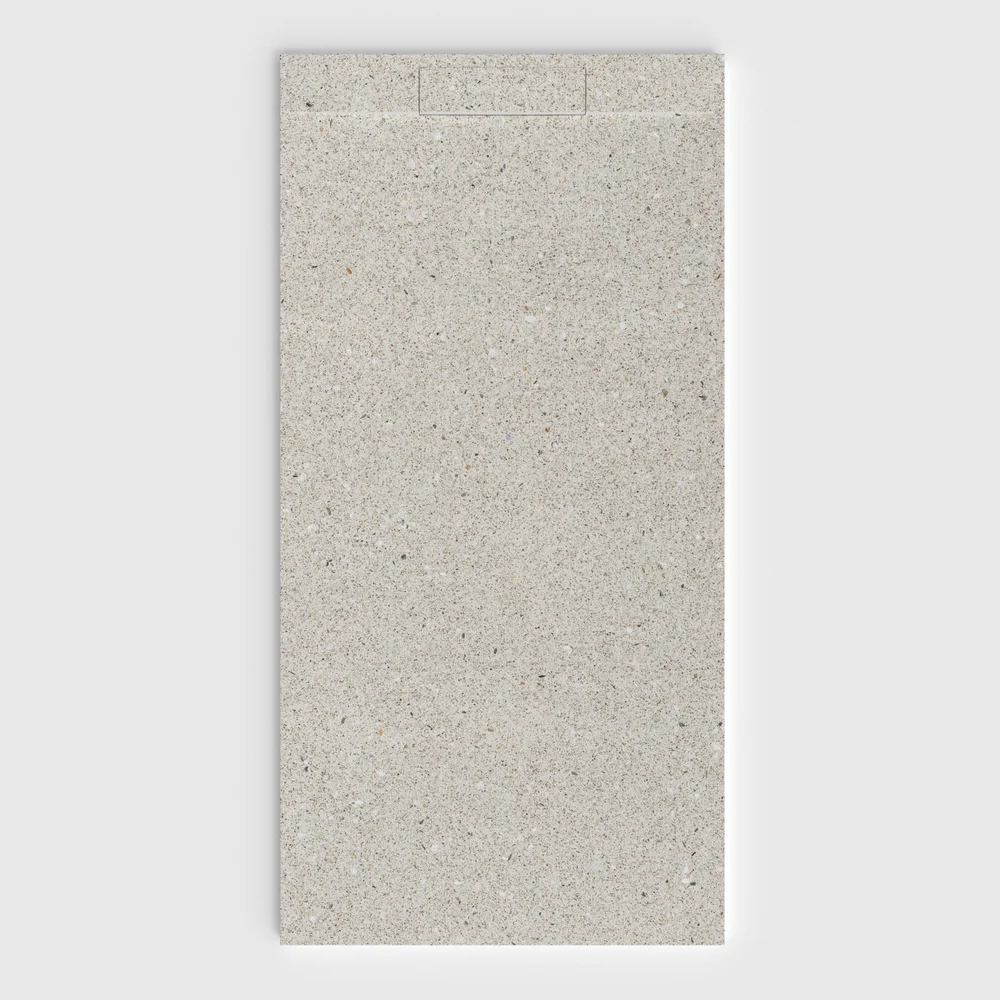 Plato de ducha 3D Plaster efecto cemento RAWKEN - vista frontal