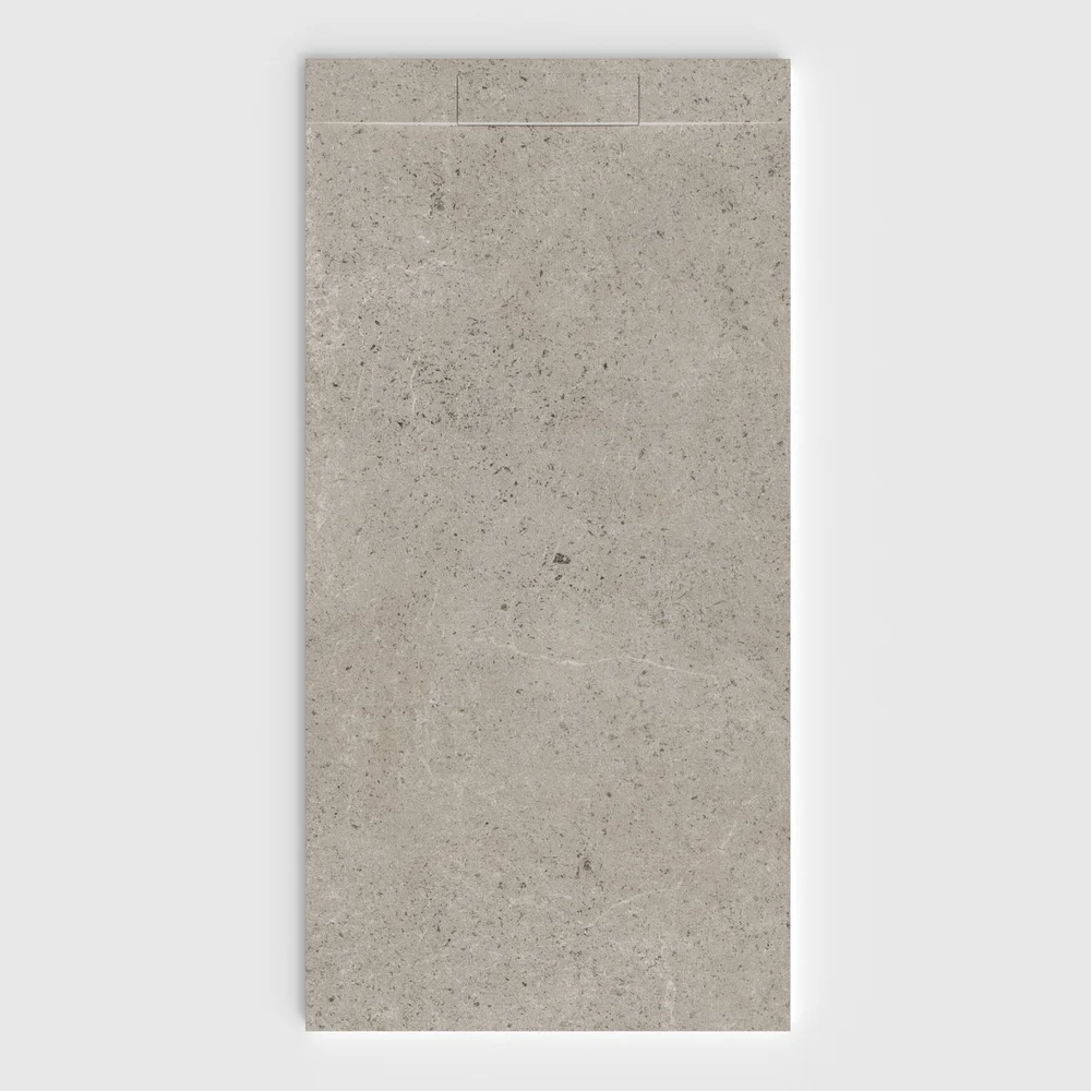 Plato de ducha 3D Plaster efecto cemento SARRIA - vista frontal