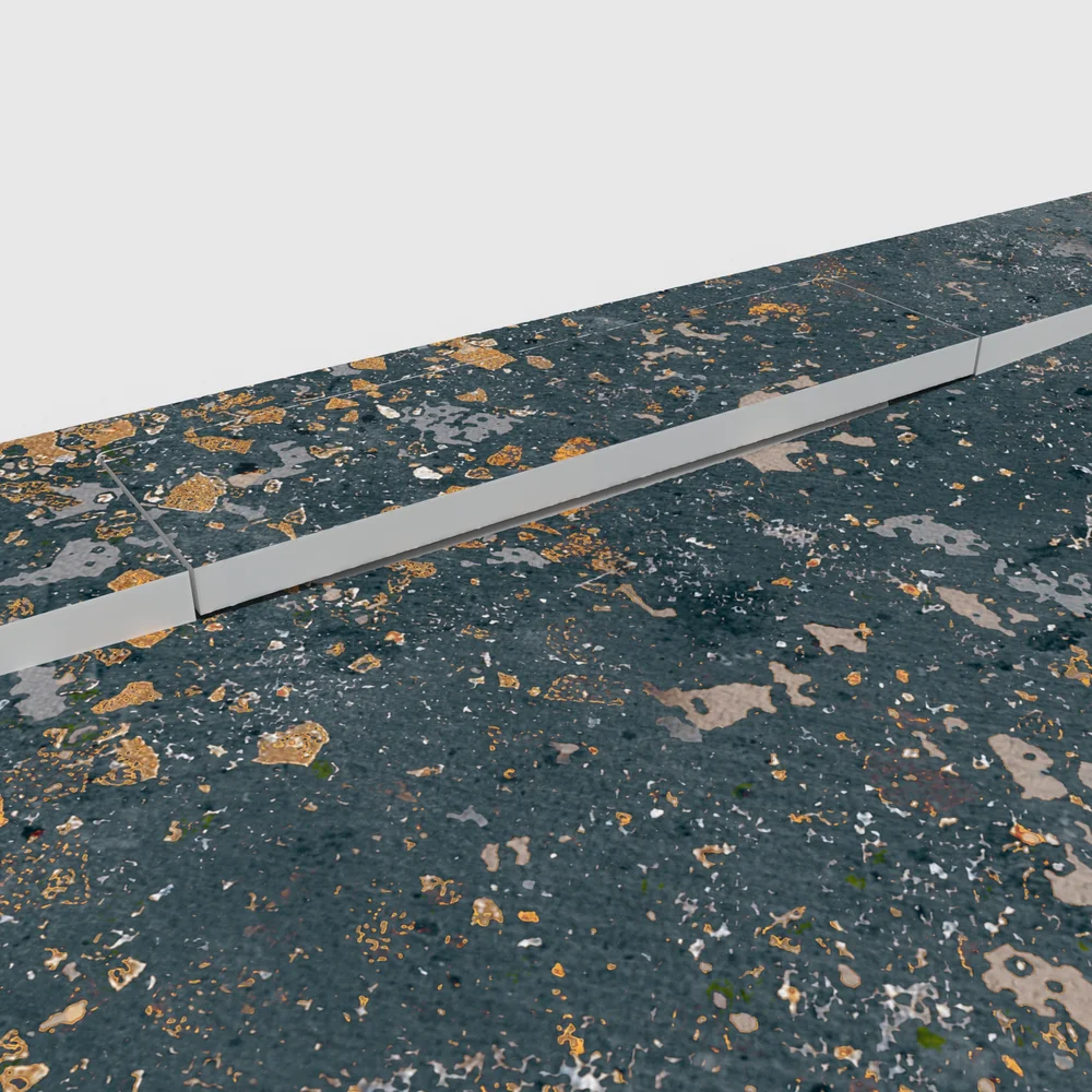 Plato de ducha 3D Plaster efecto cemento TECTON - detalle de textura