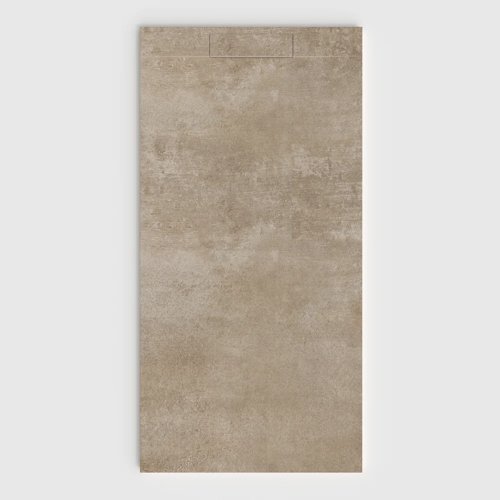 Plato de ducha 3D Plaster efecto cemento ZENTHIR - vista frontal