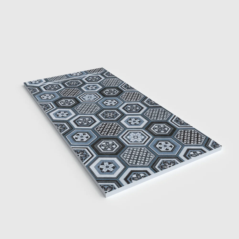 Plato de ducha 3D Plaster efecto hidráulico ANCARIS - vista en perspectiva
