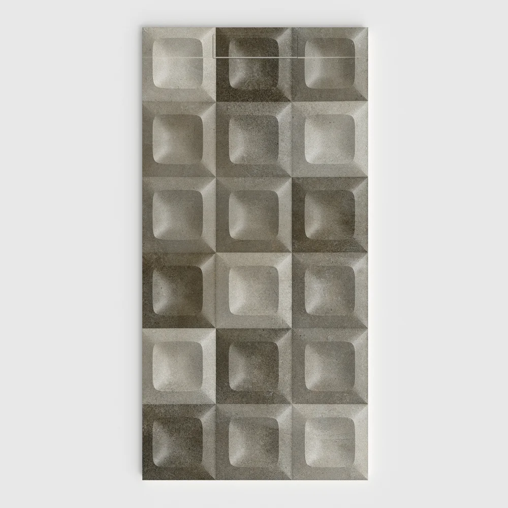 Plato de ducha 3D Plaster efecto hidráulico HIDRALIA - vista frontal