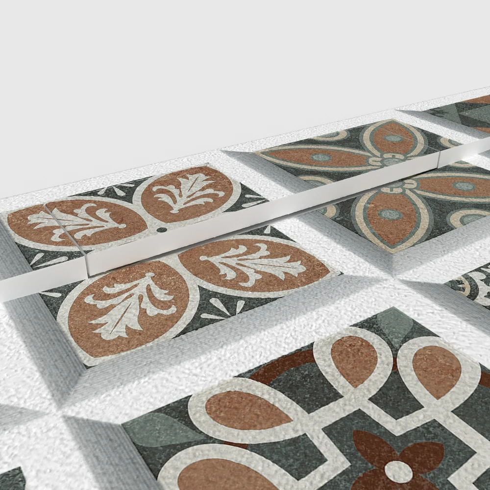Plato de ducha 3D Plaster efecto hidráulico MAPI - detalle de textura