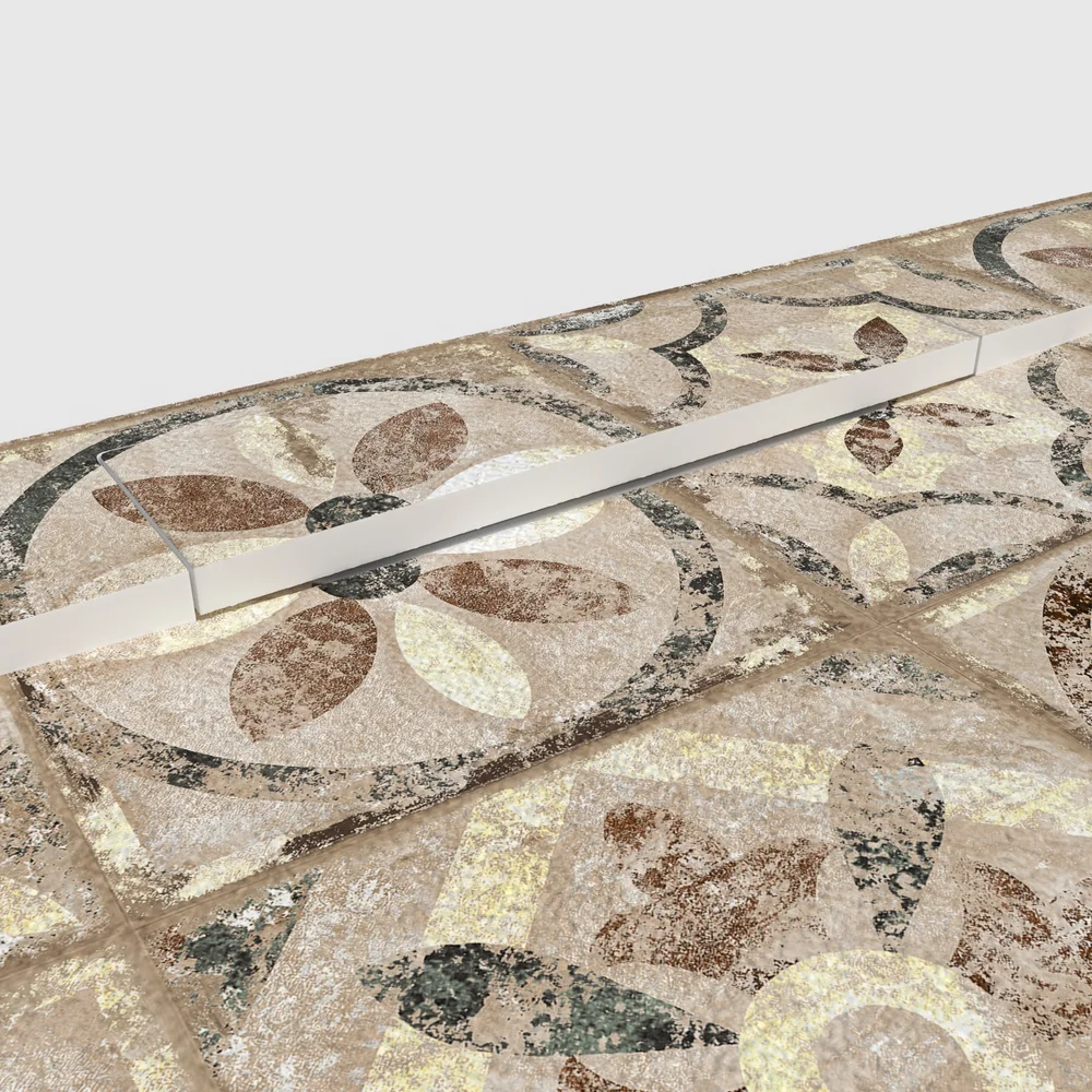 Plato de ducha 3D Plaster efecto hidráulico MORELICA - vista detalle