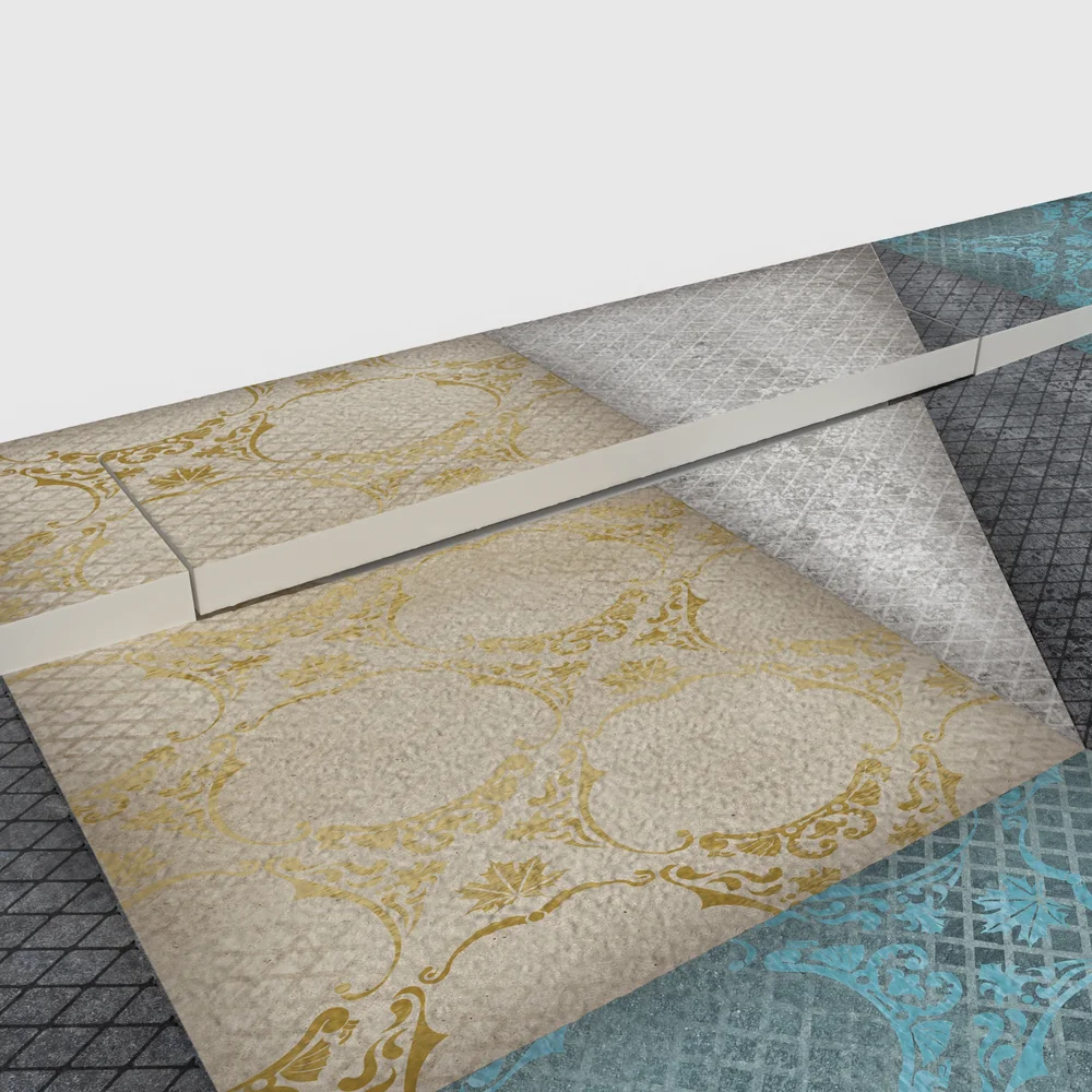 Plato de ducha 3D Plaster efecto hidráulico MOSAEL - vista detalle