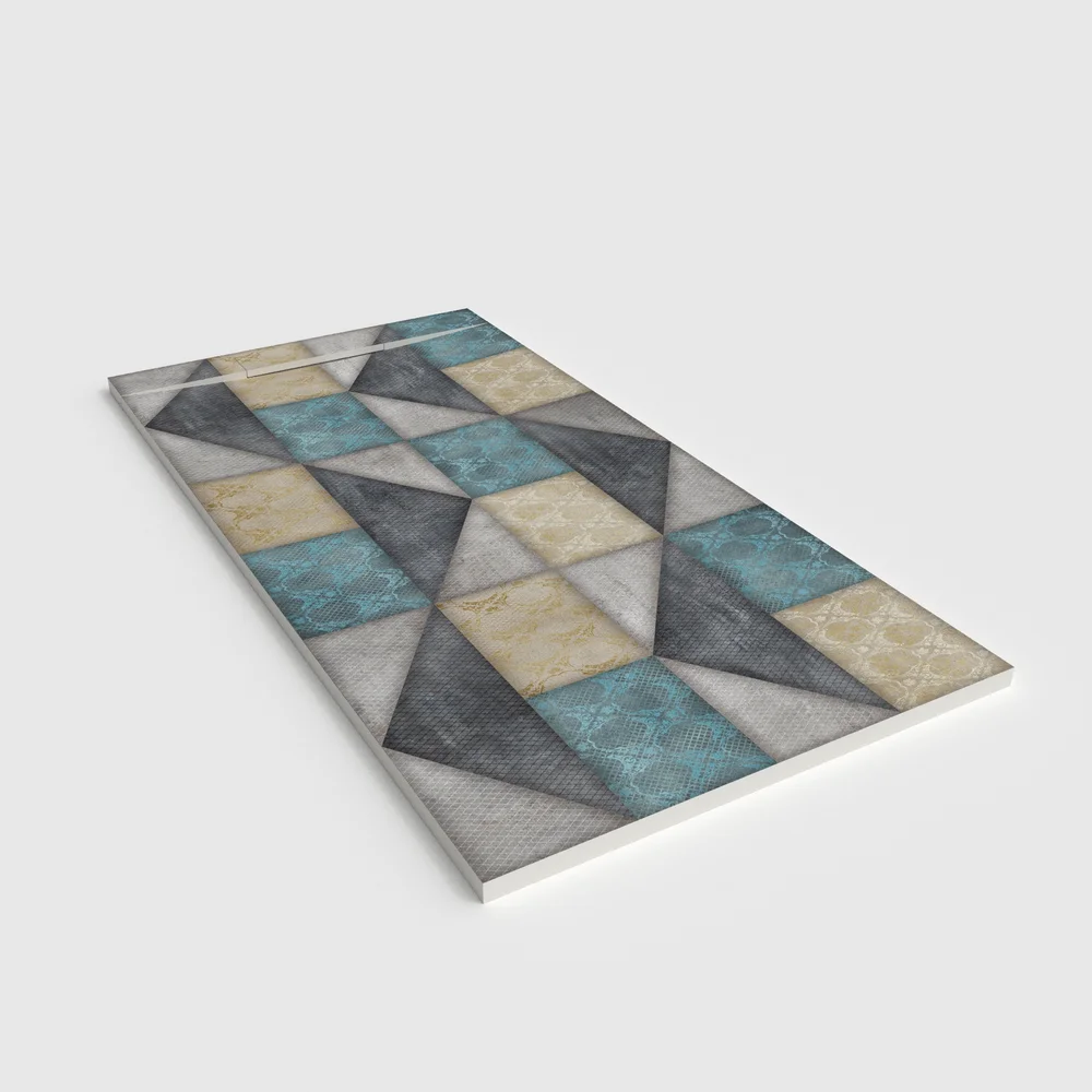 Plato de ducha 3D Plaster efecto hidráulico MOSAEL - vista perspectiva