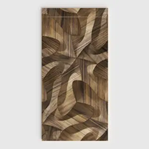 Plato de ducha 3D Plaster efecto madera Amelva - vista frontal