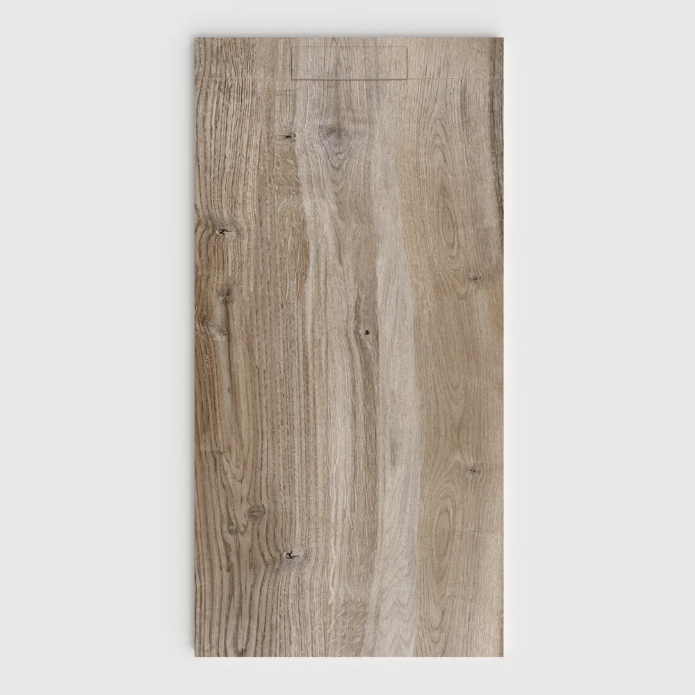 Plato de ducha 3D Plaster efecto madera Drywin - vista frontal