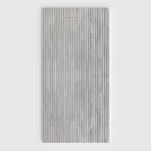 Plato de ducha 3D Plaster efecto madera Olmira - vista frontal