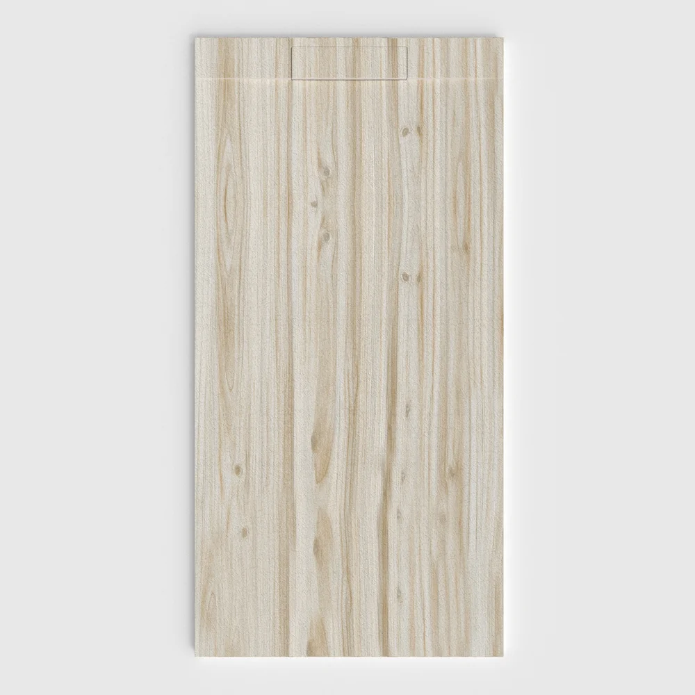 Plato de ducha 3D Plaster efecto madera Orkam - vista frontal