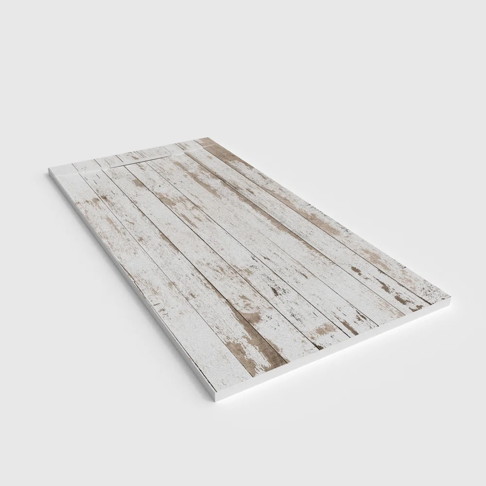 Plato de ducha 3D Plaster efecto madera PALISEN - vista en perspectiva