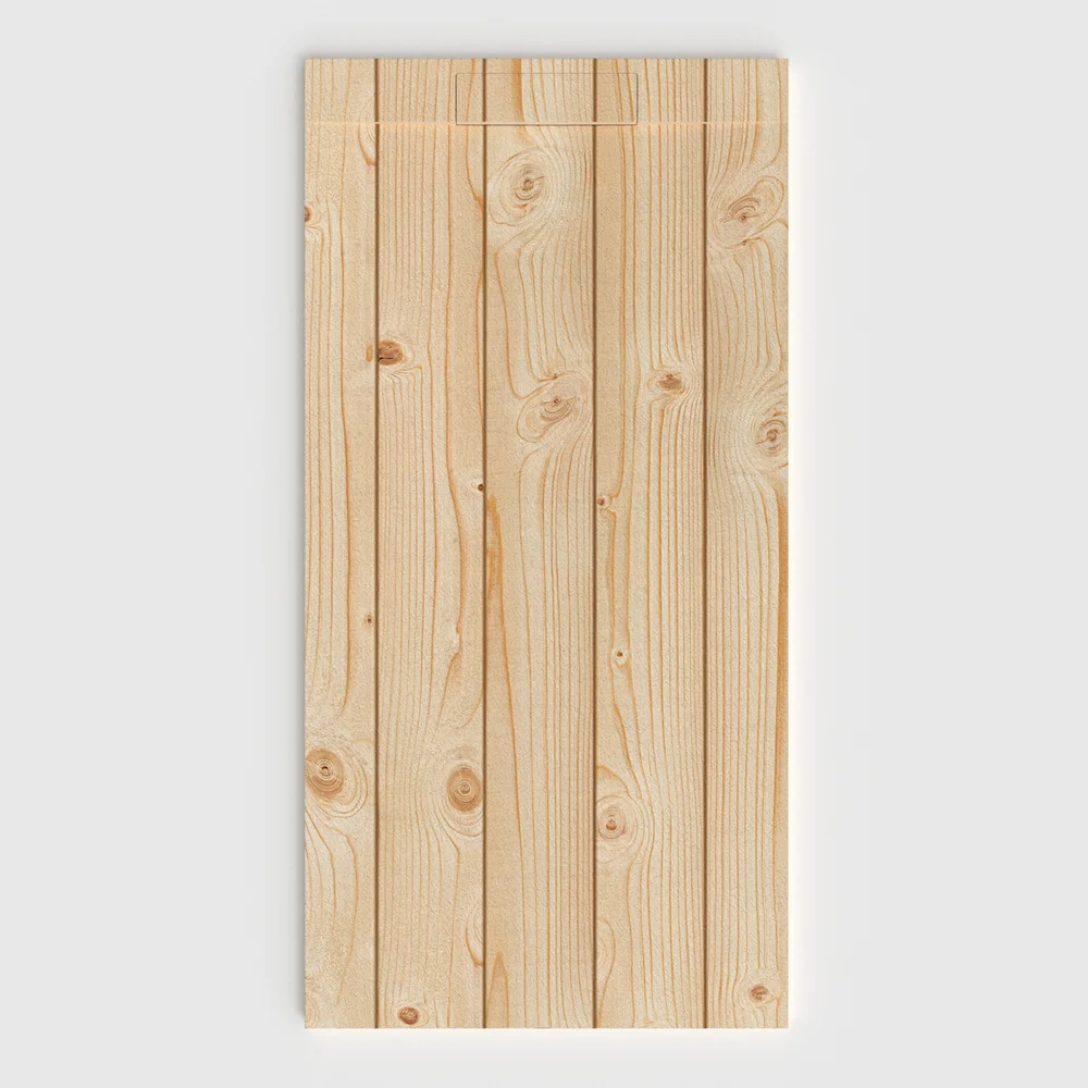 Plato de ducha 3D Plaster efecto madera ROVEREAN - vista frontal
