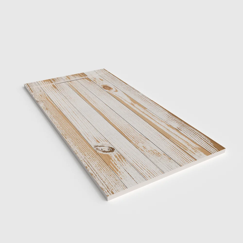 Plato de ducha 3D Plaster efecto madera SELKORA - vista en perspectiva