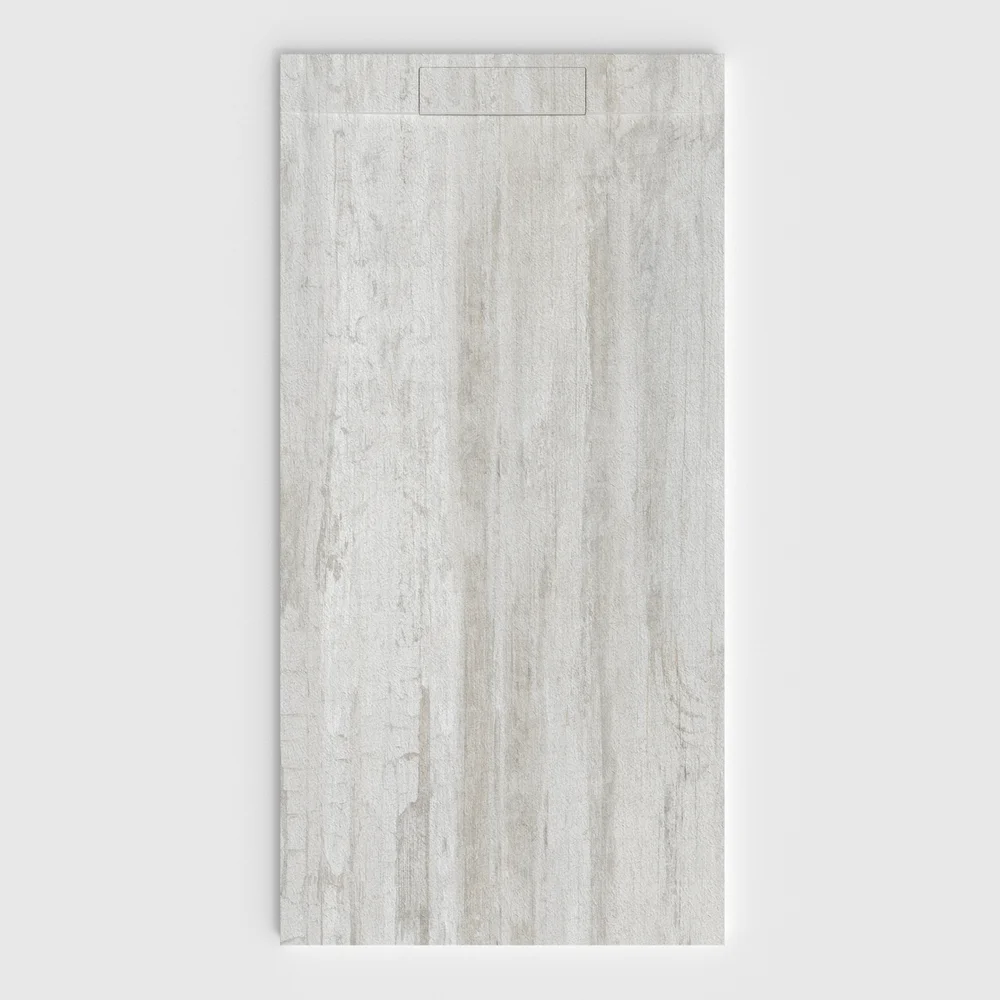 Plato de ducha 3D Plaster efecto madera TAVARIS - vista frontal