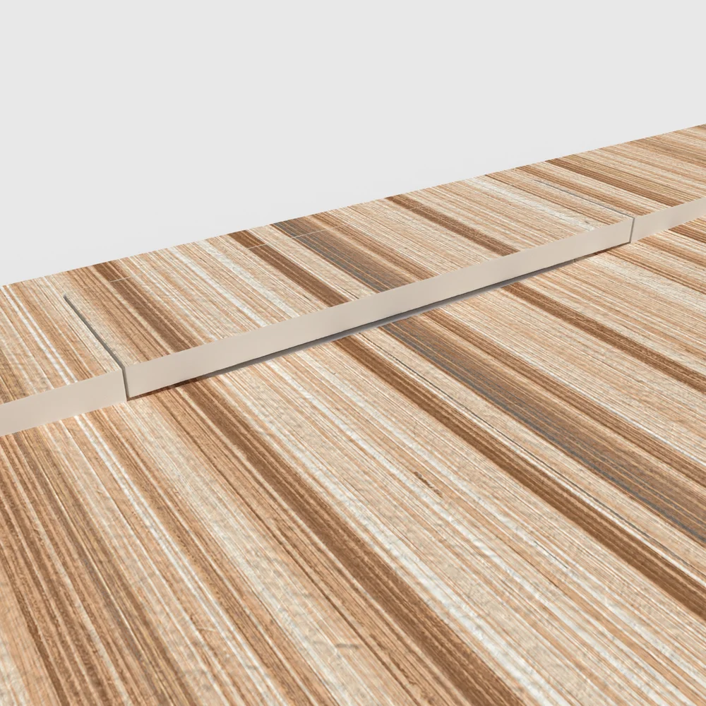 Plato de ducha 3D Plaster efecto madera TEBARO - detalle de textura