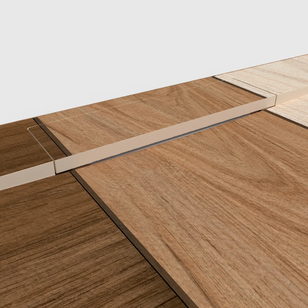 Plato de ducha 3D Plaster efecto madera TEKAON - detalle de textura