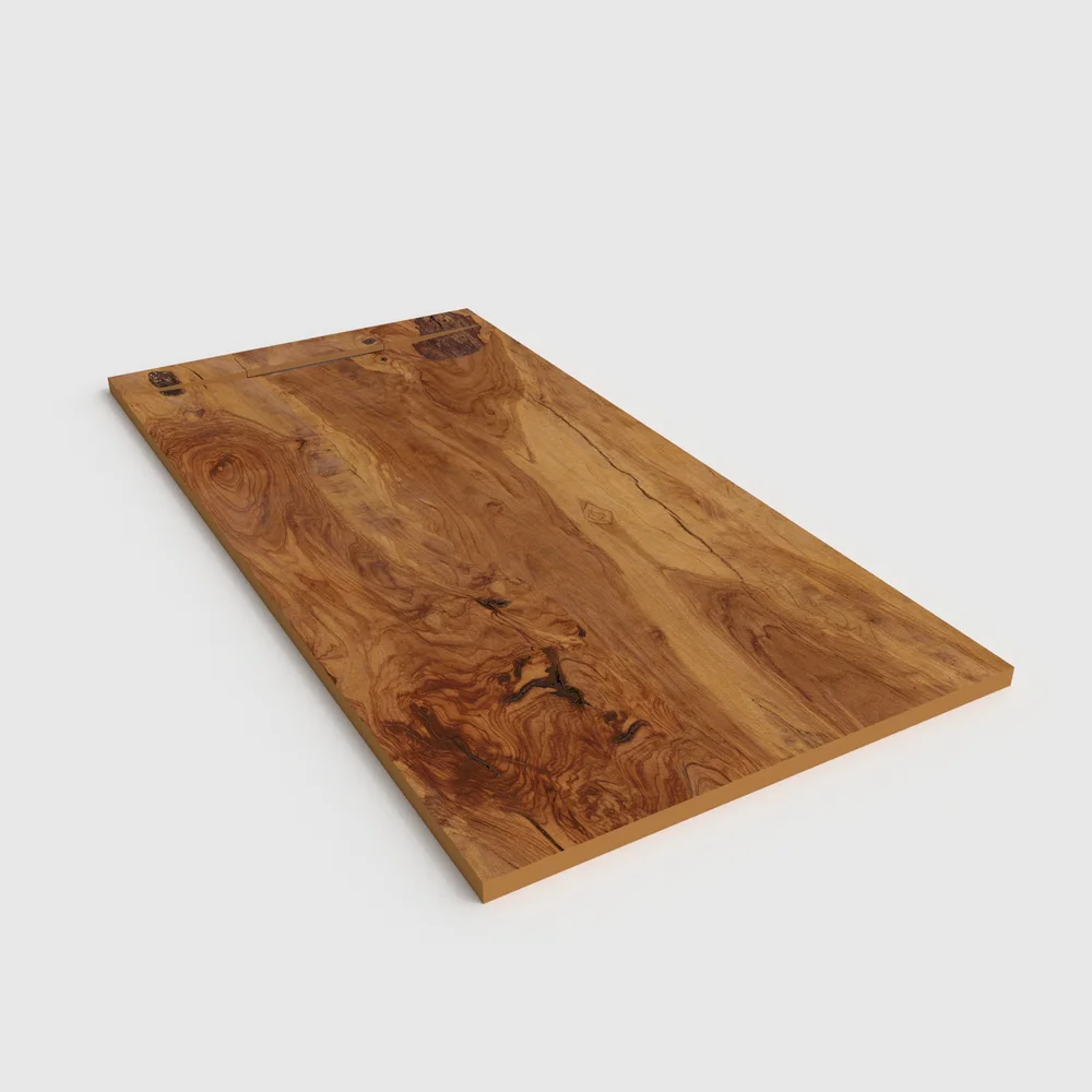 Plato de ducha 3D Plaster efecto madera TRENKAL - vista en perspectiva