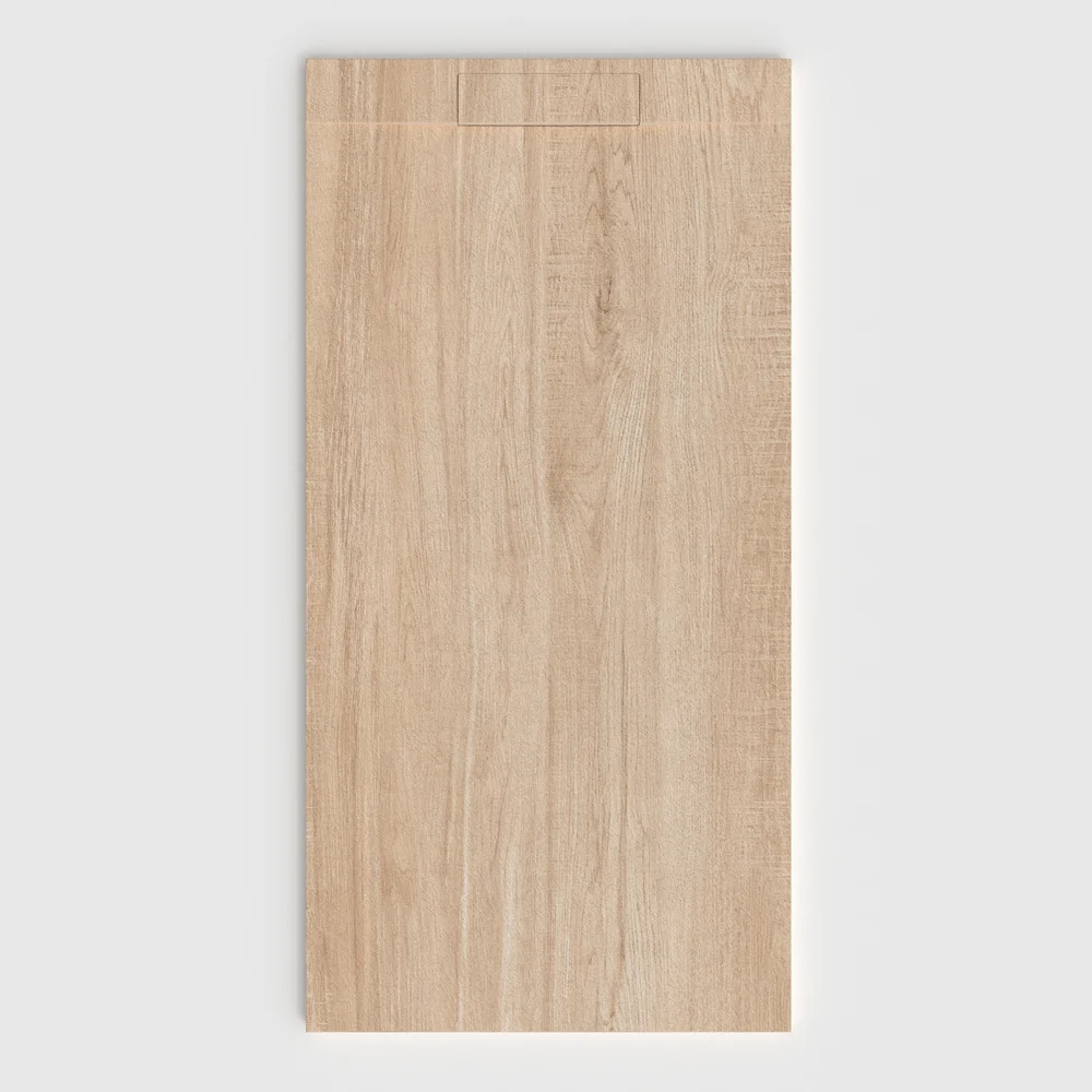 Plato de ducha 3D Plaster efecto madera ZAYANOR - vista frontal