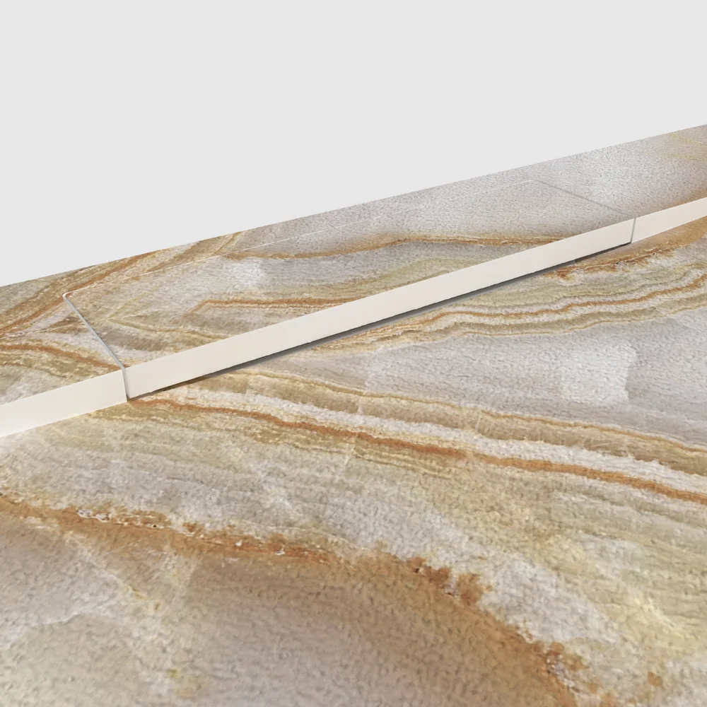 Plato de ducha 3D Plaster efecto mármol ALBARELLE - vista detalle de textura