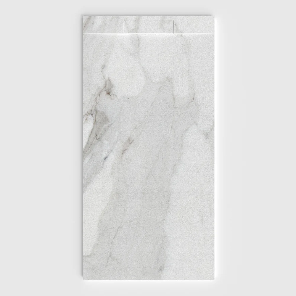 Plato de ducha 3D Plaster efecto mármol ALTARAE - vista frontal