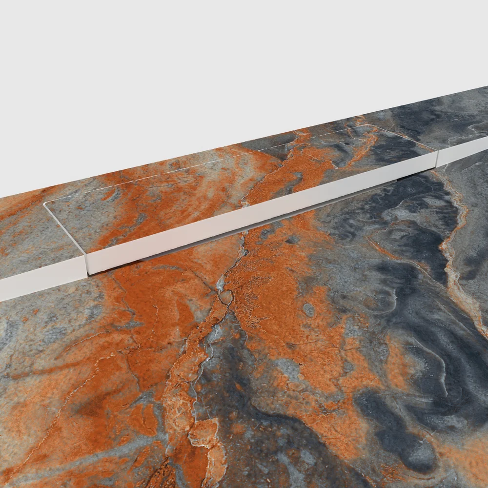 Plato de ducha 3D Plaster efecto mármol ASTERIUM - vista detalle de textura