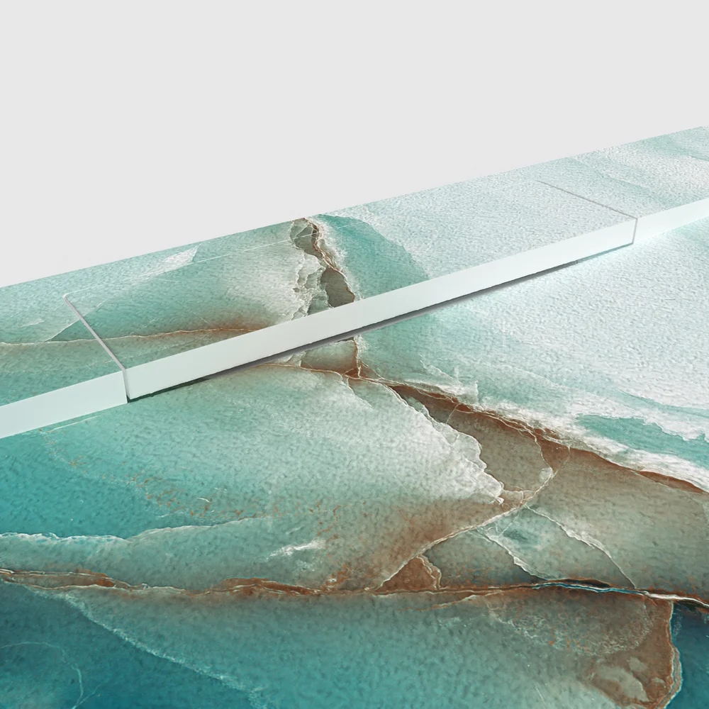 Plato de ducha 3D Plaster efecto mármol BRAVIONIS - vista detalle de textura