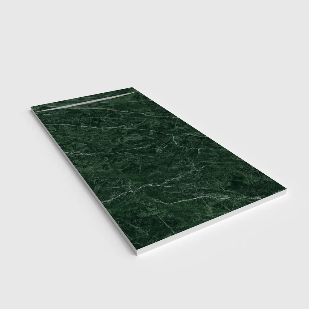 Plato de ducha 3D Plaster efecto mármol CARIATHE - vista en perspectiva