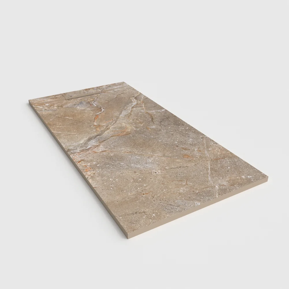 Plato de ducha 3D Plaster efecto mármol COLNOT - vista en perspectiva