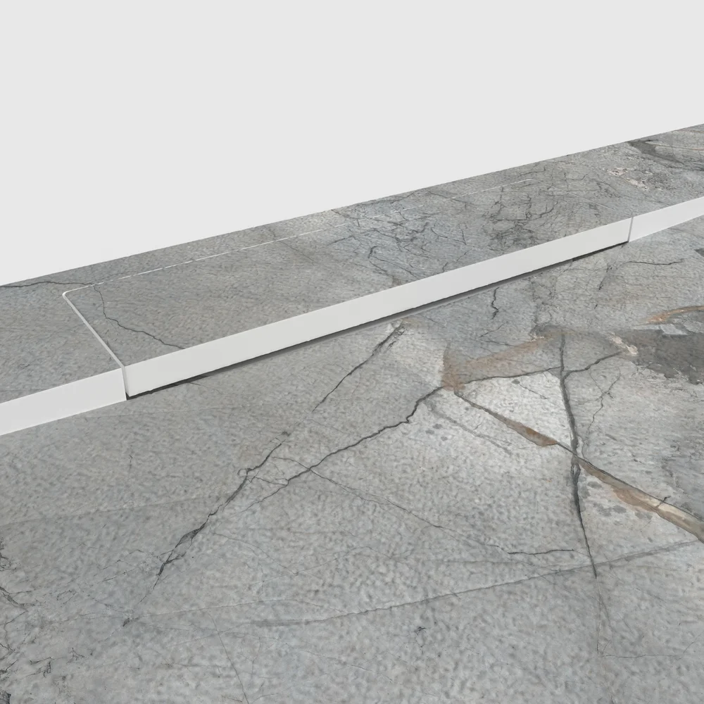 Plato de ducha 3D Plaster efecto mármol CREMAZZIA - vista detalle de textura