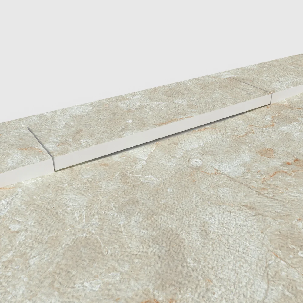 Plato de ducha 3D Plaster efecto mármol DOMARTH - vista detalle de textura
