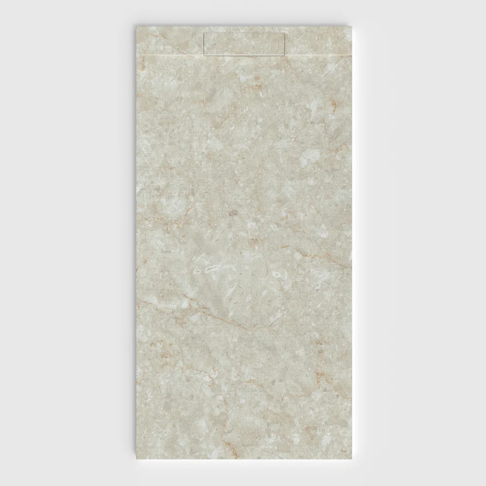 Plato de ducha 3D Plaster efecto mármol DOMARTH - vista frontal